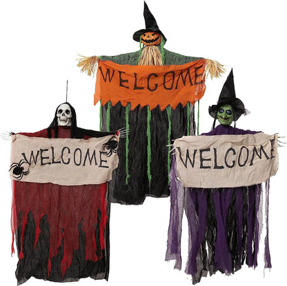 Hanging Decor with Welcome Banner