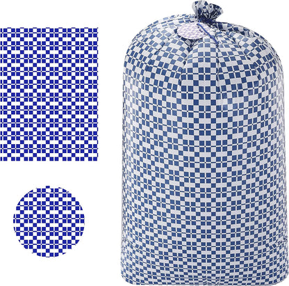 Large Holiday Plastic Gift Bags, Blue, 3 Count
