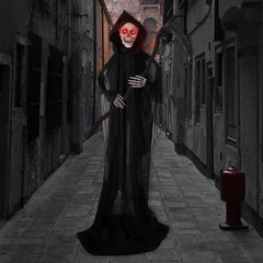 64.5in Animated Standing Grim Reaper for Halloween
