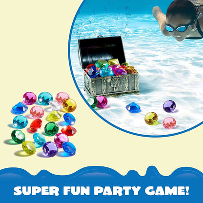 16 Colorful Underwater Gem Pool Toys