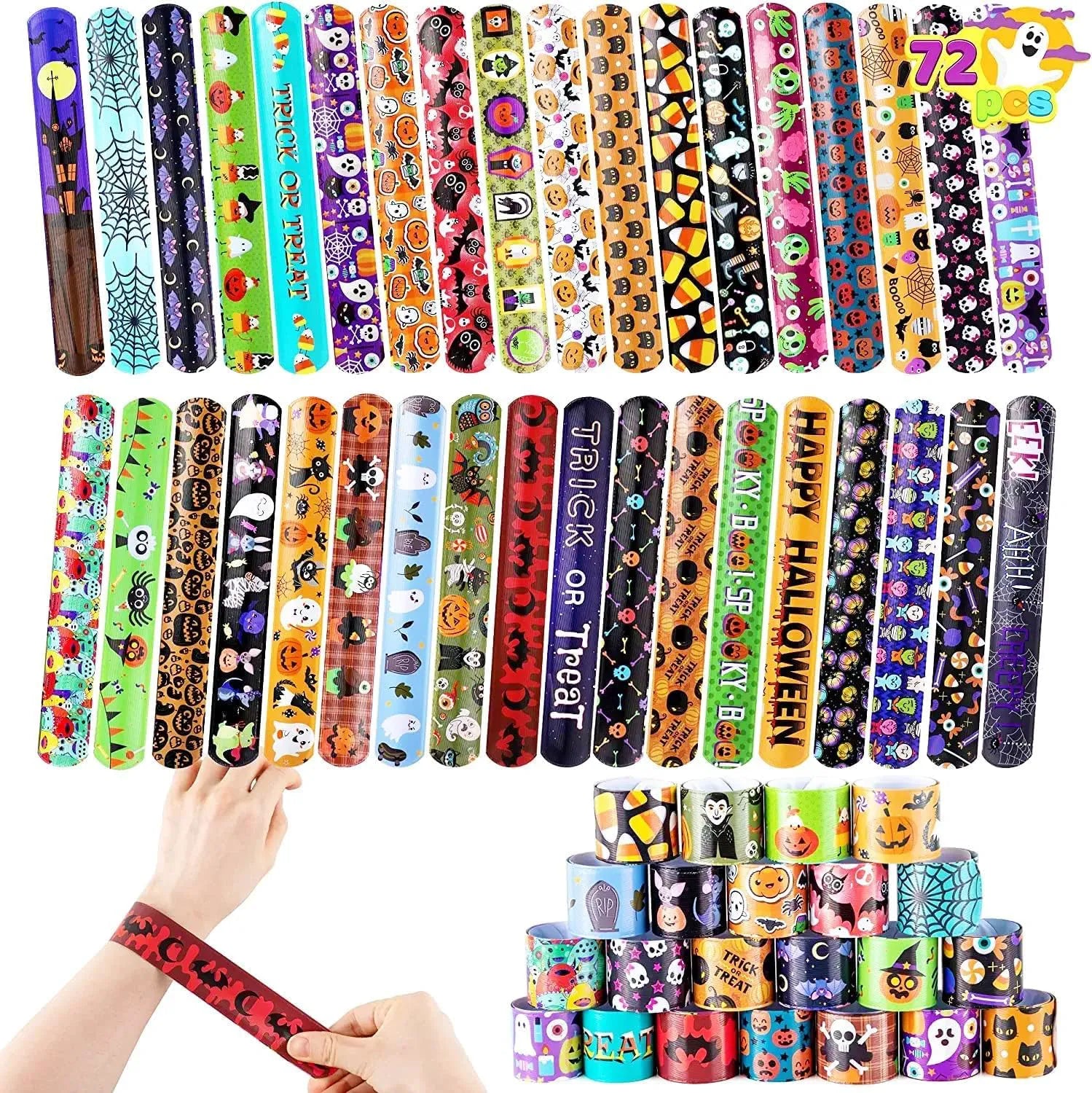Halloween Slap Bracelets (72-Pack)
