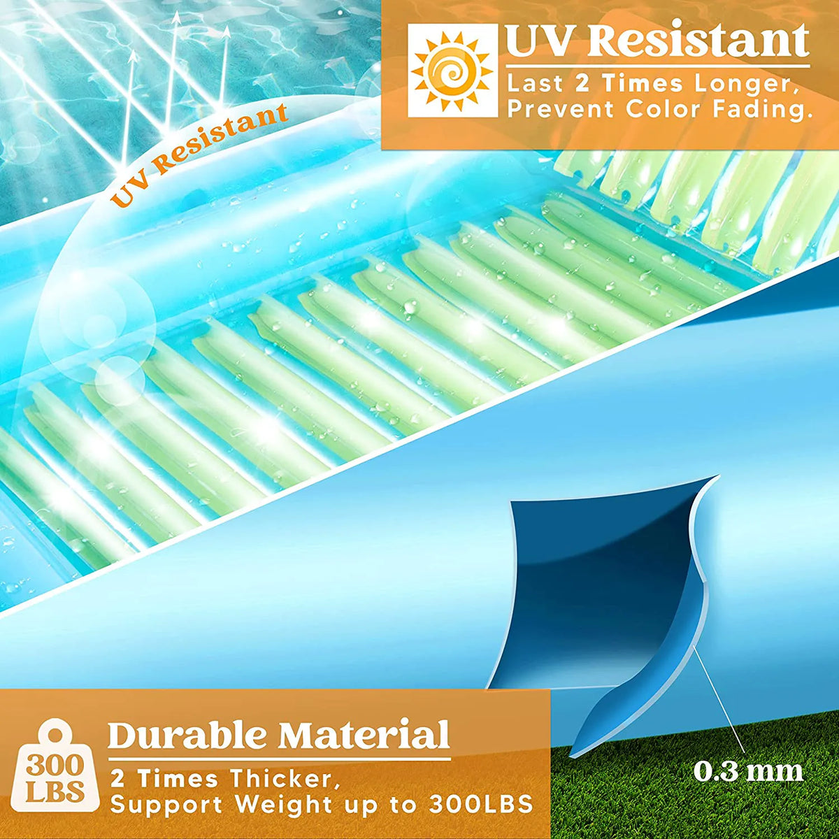 Inflatable Suntan in Blue and Green
