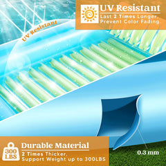 Inflatable Suntan in Blue and Green