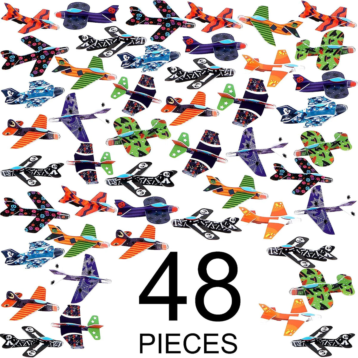 48-Pack Halloween Foam Glider Planes