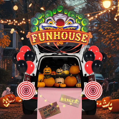Halloween Circus Carnival Trunk-or-Treat Car Decorations Kit