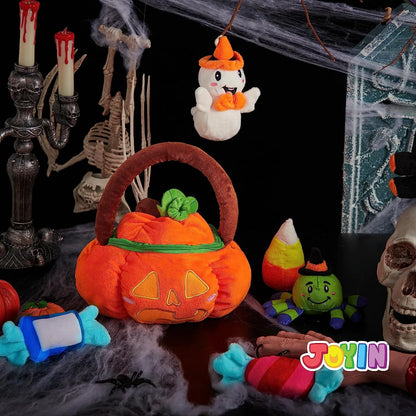 Plush Pumpkin Baby Basket