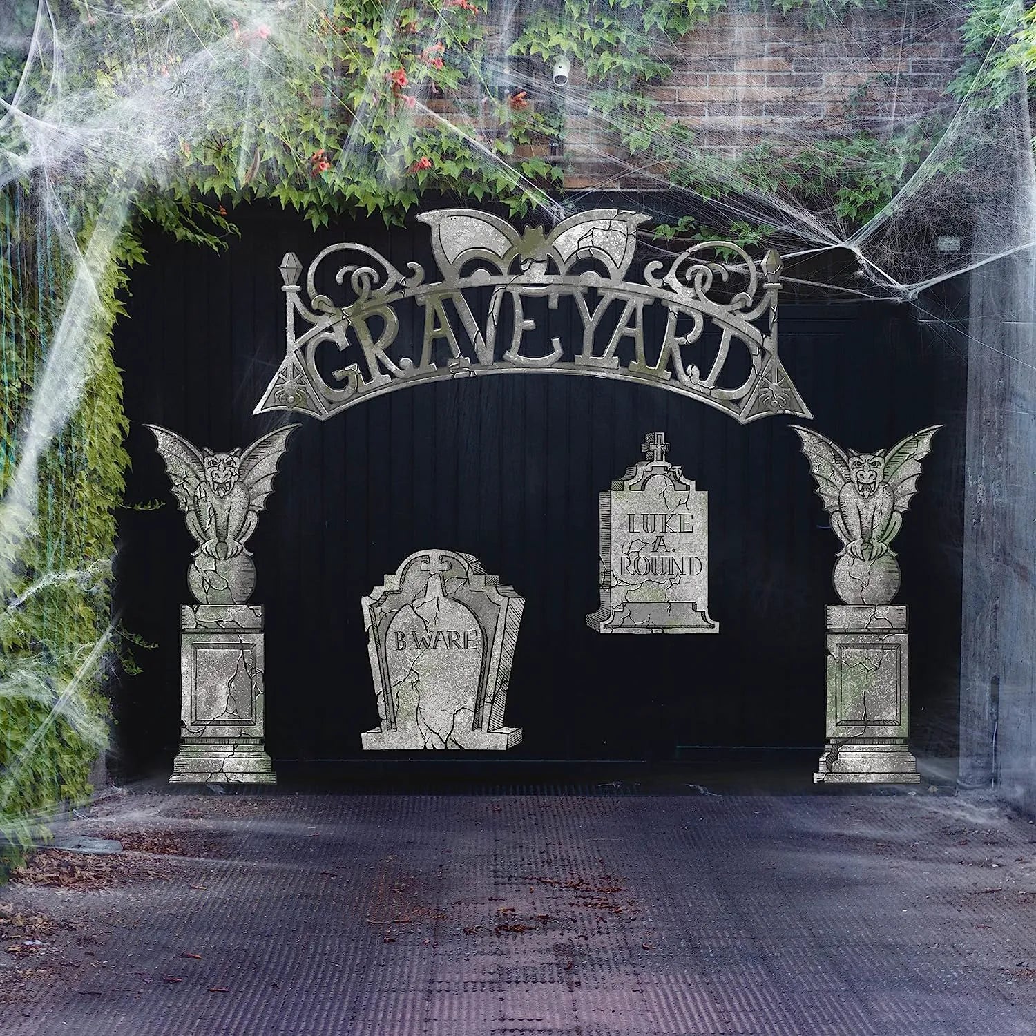 Tombstone Trunk or Treat Car Garage Decoration