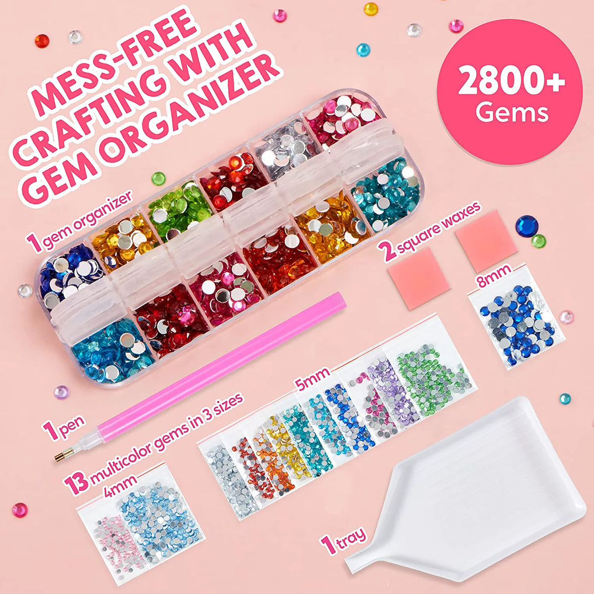 Fantasy Gem Diamond Painting Kit with Big 5D Gems
