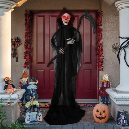 64.5in Animated Standing Grim Reaper for Halloween
