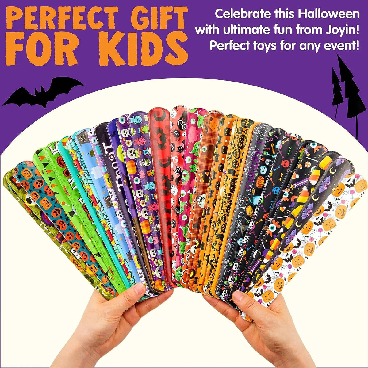 Halloween Slap Bracelets (72-Pack)