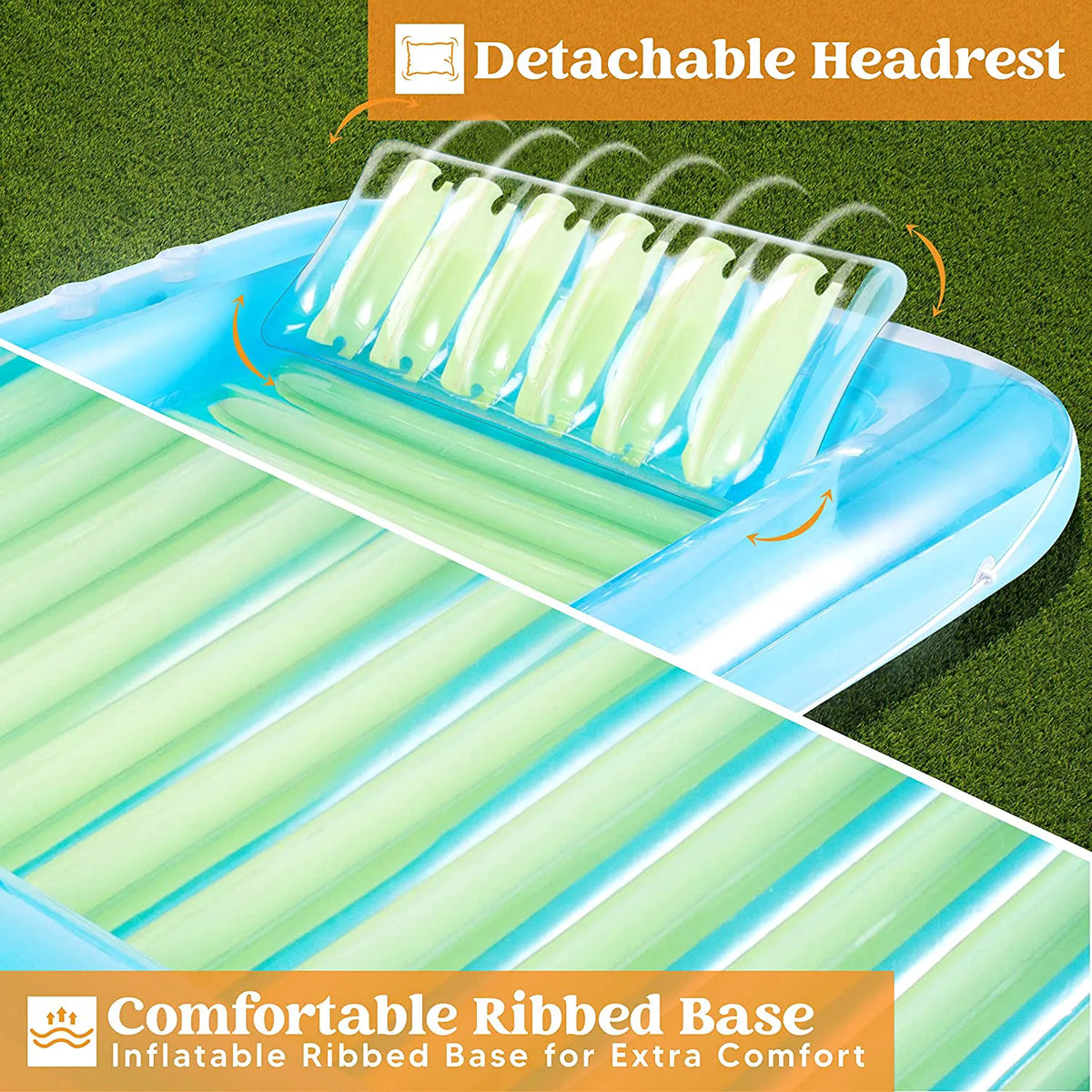 Inflatable Suntan in Blue and Green