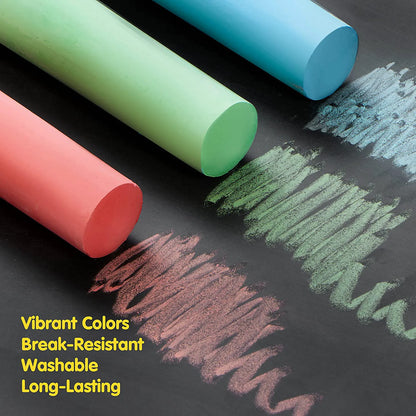 108 Pieces 3 Colors 36 Packs Sidewalk Chalks