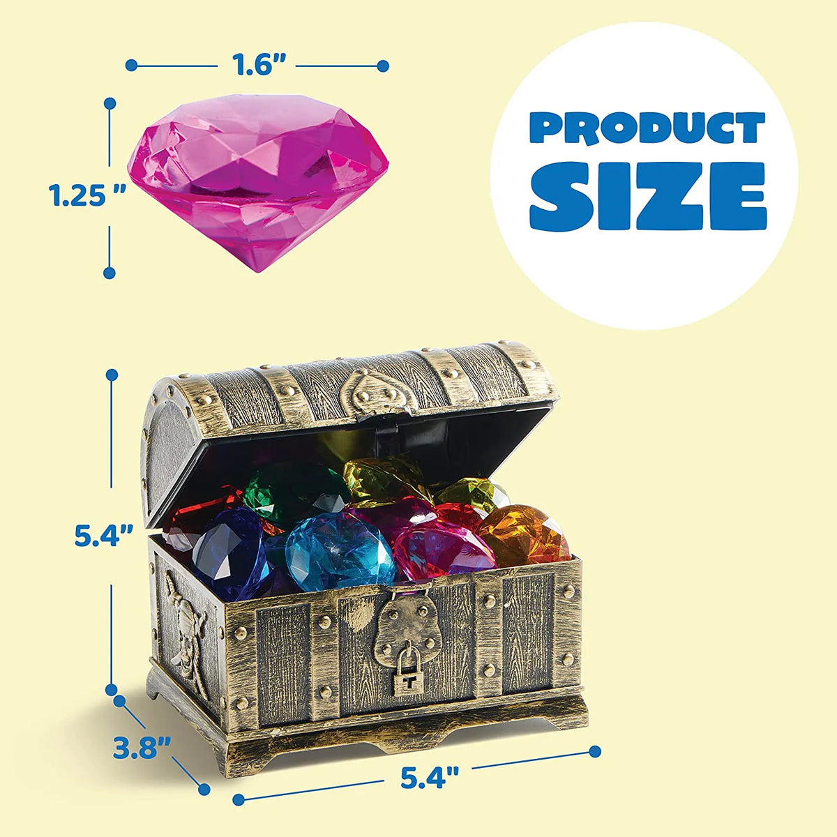 16 Colorful Underwater Gem Pool Toys