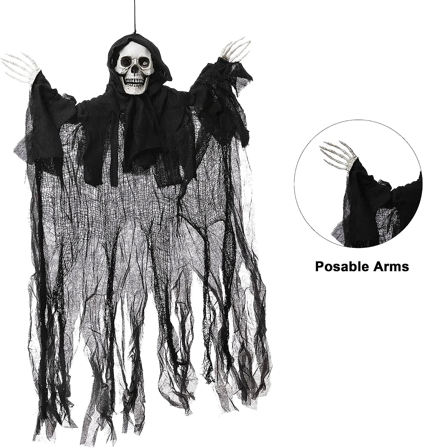 Hanging Clown, Ghost, and Grim Reaper