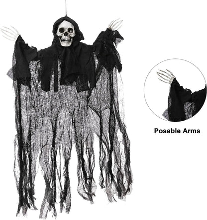 Hanging Clown, Ghost, and Grim Reaper