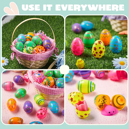 36 Pcs Printed Easter Egg Shells