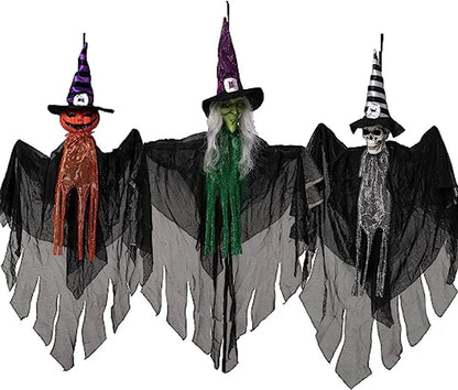 26in Creepy Ghost Decorations, Set of 3