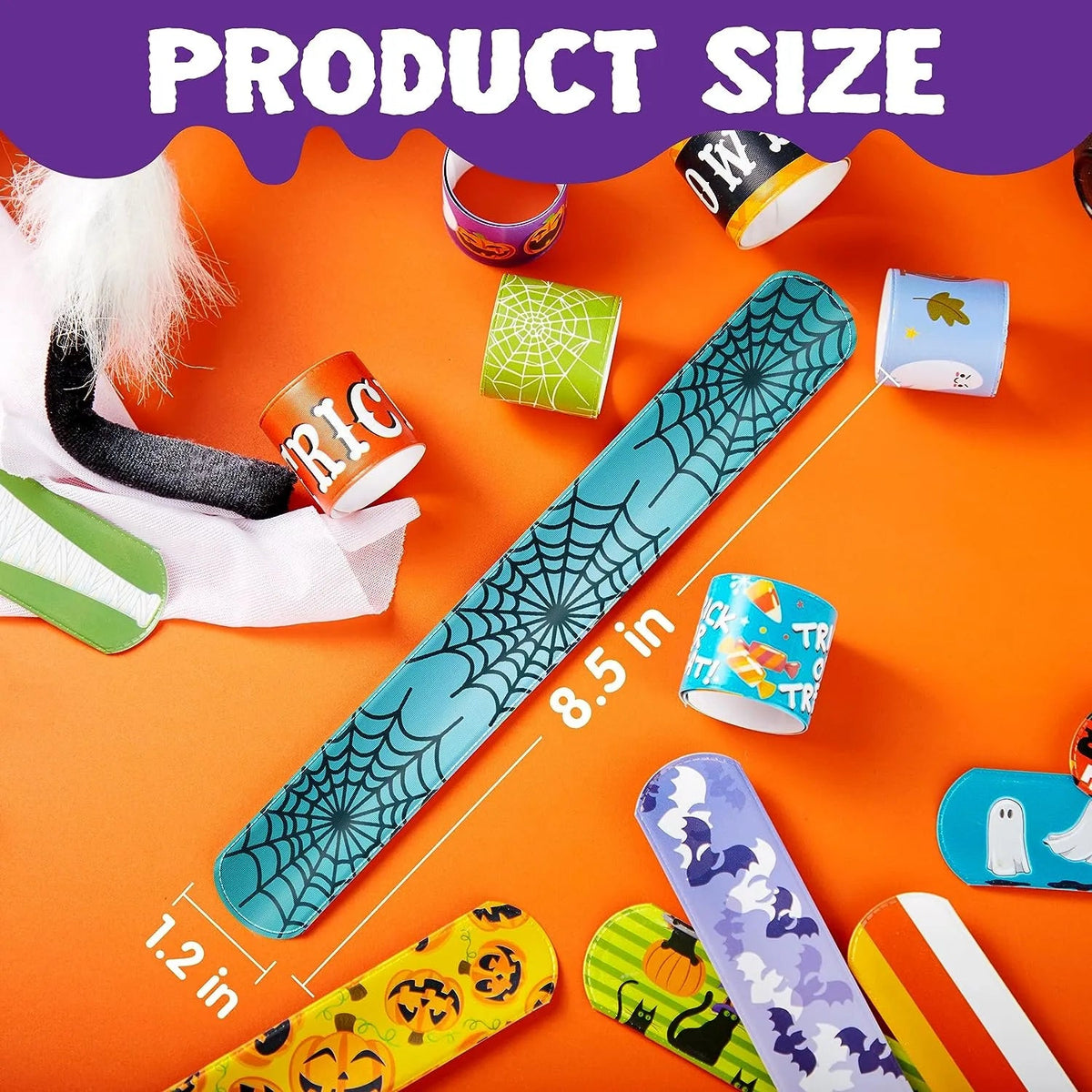 Halloween Slap Bracelets (72-Pack)