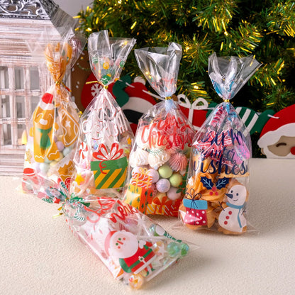 144 PCS Christmas Cellophane Treat Bags