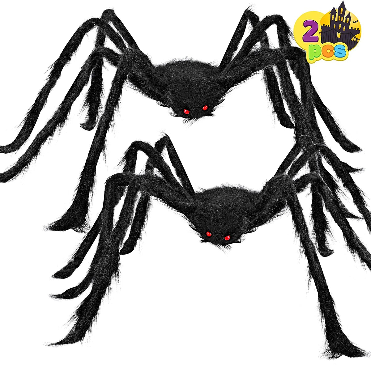 Halloween Hairy Spiders (2-Pack)