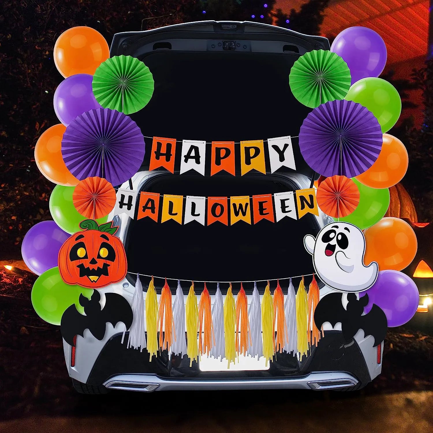 Trunk or Treat with Happy Halloween Theme