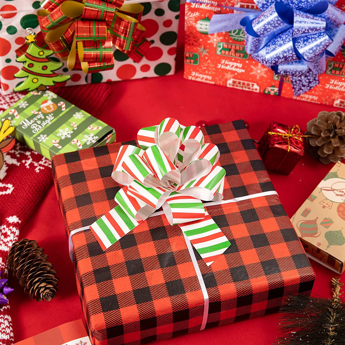24 Pieces Christmas Gift Wrapping Ribbon