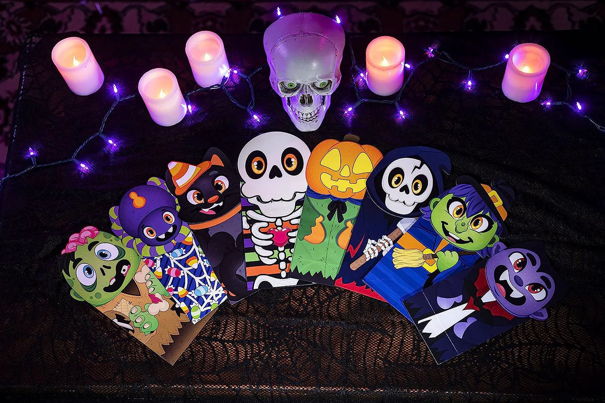 Halloween Die-Cut Flip Over Gift Bags (24 Pack)