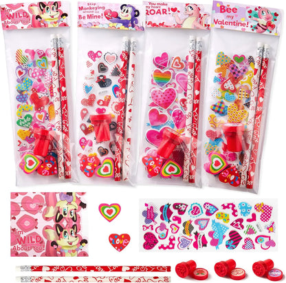 JOYIN 36-Piece Valentine Stationery Gift Set for Kids