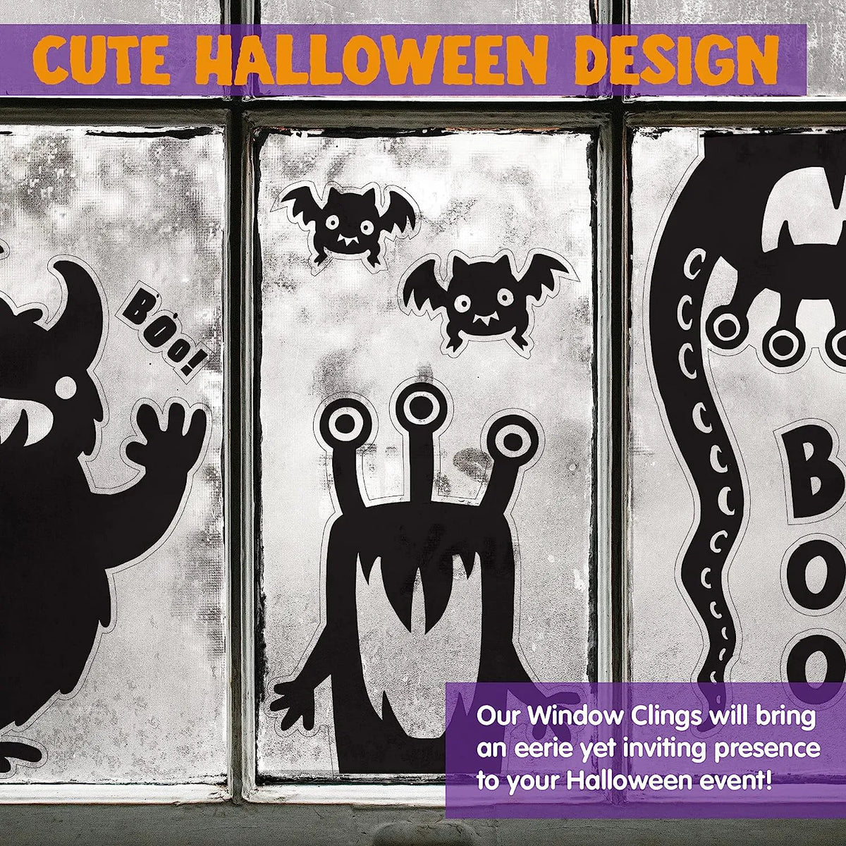 Halloween Window Clings (Monster)
