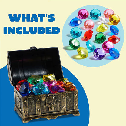 16 Colorful Underwater Gem Pool Toys