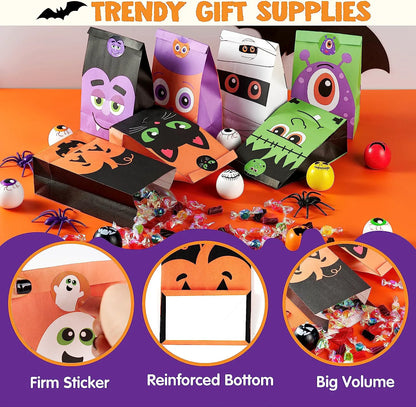 Kraft Paper Treat Bags with Characters, 60 Count