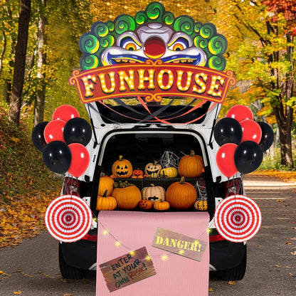 Halloween Circus Carnival Trunk-or-Treat Car Decorations Kit
