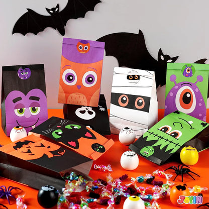 Kraft Paper Treat Bags with Characters, 60 Count