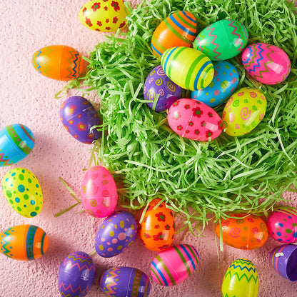 36 Pcs Printed Easter Egg Shells
