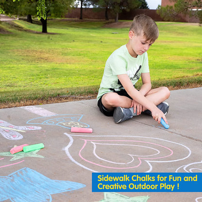 108 Pieces 3 Colors 36 Packs Sidewalk Chalks