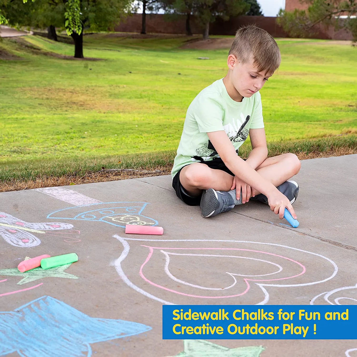 108 Pieces 3 Colors 36 Packs Sidewalk Chalks