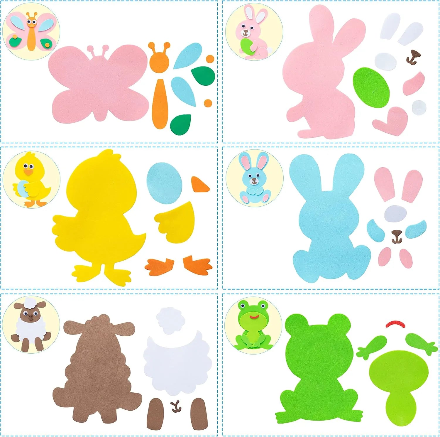 JOYIN Easter Egg Magnet Craft Set (24 Pack)