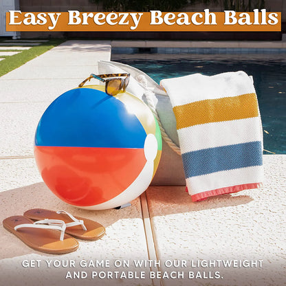 4 Pack 20-Inch Inflatable Beach Balls
