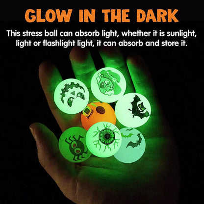 100 Glow-in-the-Dark Halloween Bouncing Balls