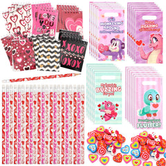 96-Piece Valentine's Day Stationery Set for Classroom Exchange