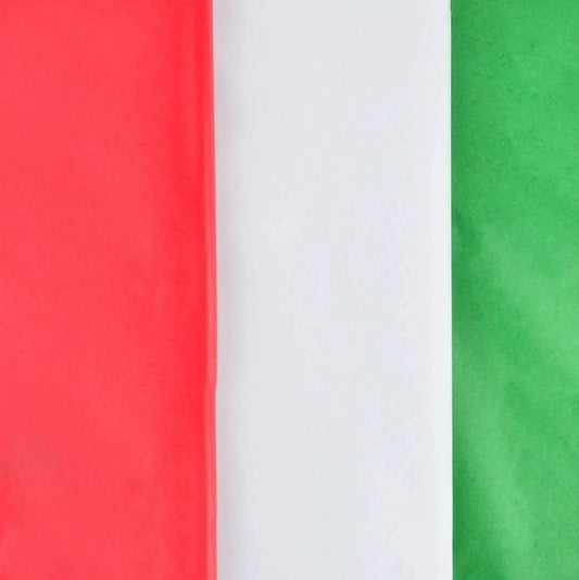 36 Sheets Christmas Tissue Paper - Red, Green & White