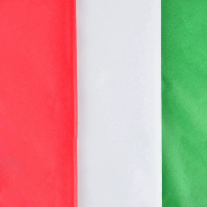 36 Sheets Christmas Tissue Paper - Red, Green & White
