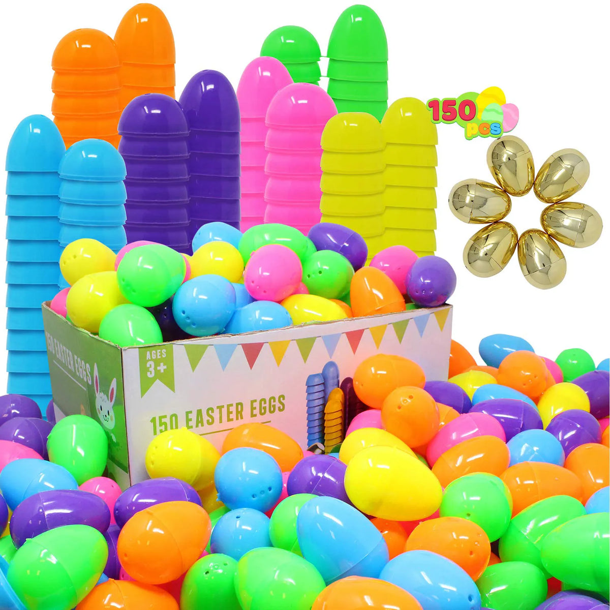 25 Plastic Easter Eggs
