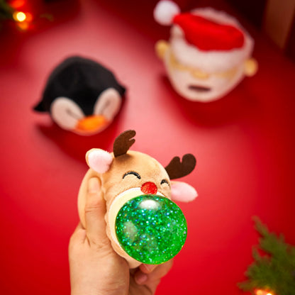 3 Pack Christmas Squeeze Plush Balls