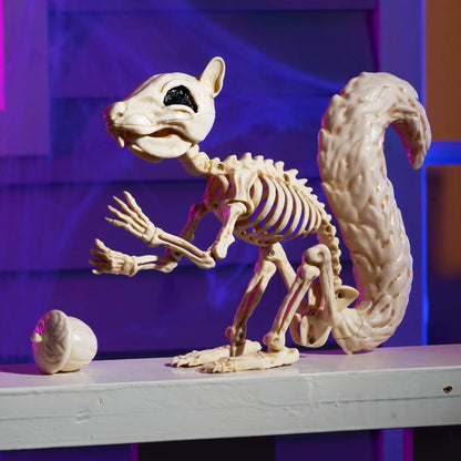 9.1-Inch Squirrel Skeleton Halloween Decoration