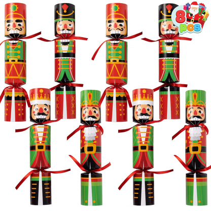 8-Piece Nutcracker-Themed Christmas Cracker Set