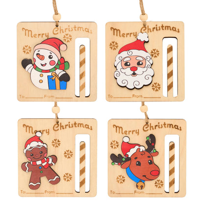 8 Christmas Money Holders for Cash Ornaments, Card Holder Display for Party Decorations