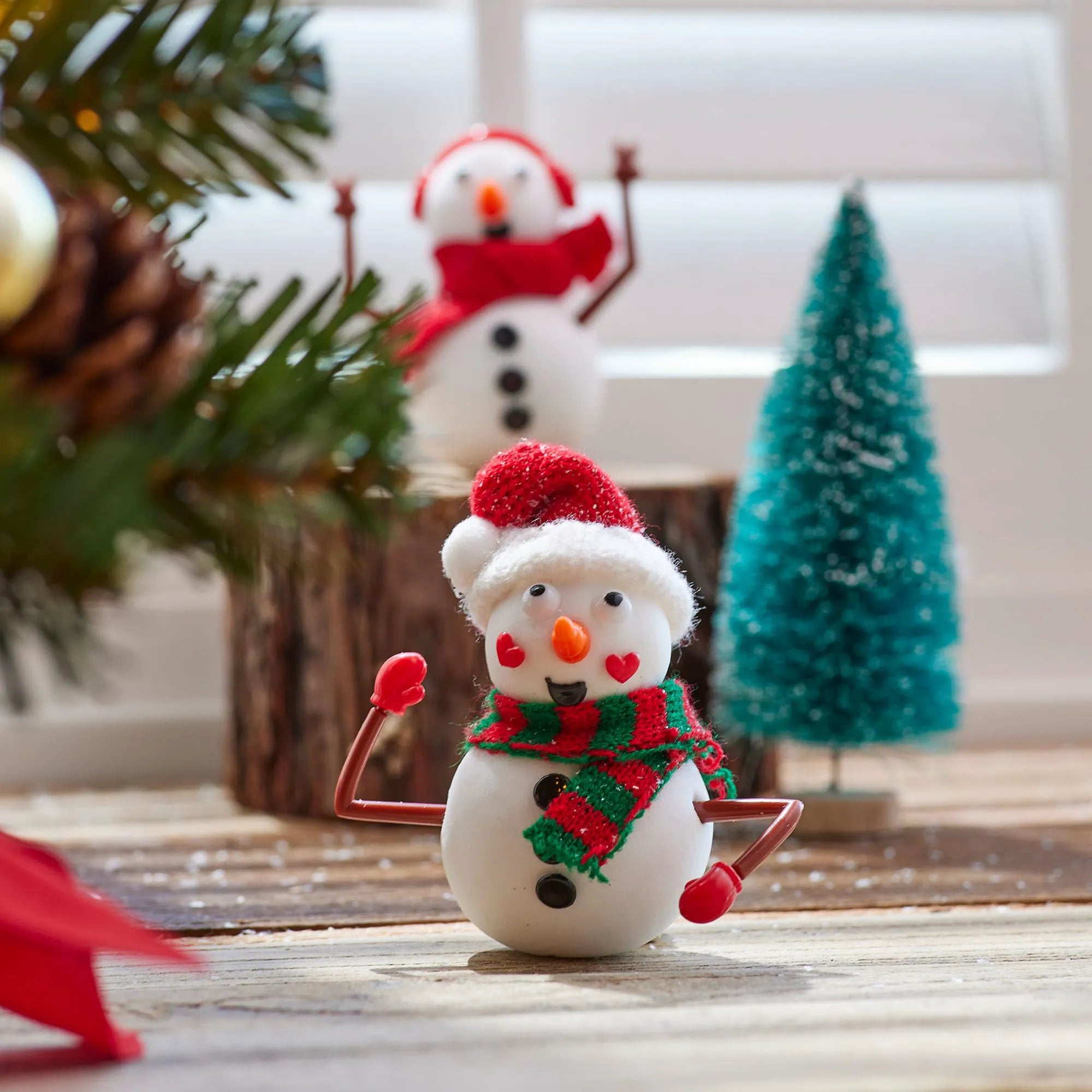 12 Pack DIY Snowman Craft Kit - Christmas Build Your Own Snowman Activity