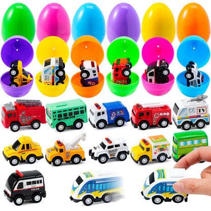 12 Prefilled Easter Eggs with Toys