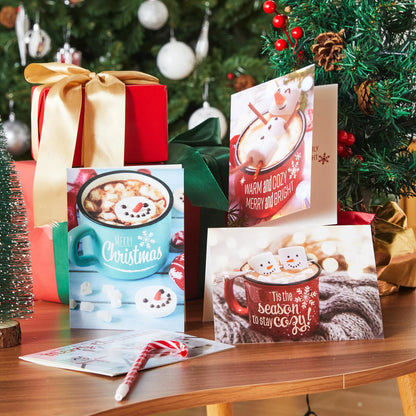12 Christmas Greeting Cards with Envelopes